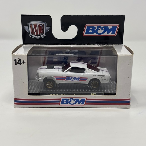 M2 Machines Other - 1966 Ford Mustang Gasser M2 Machines B&M Racing R97 24-139 White 1:64 Diecast
